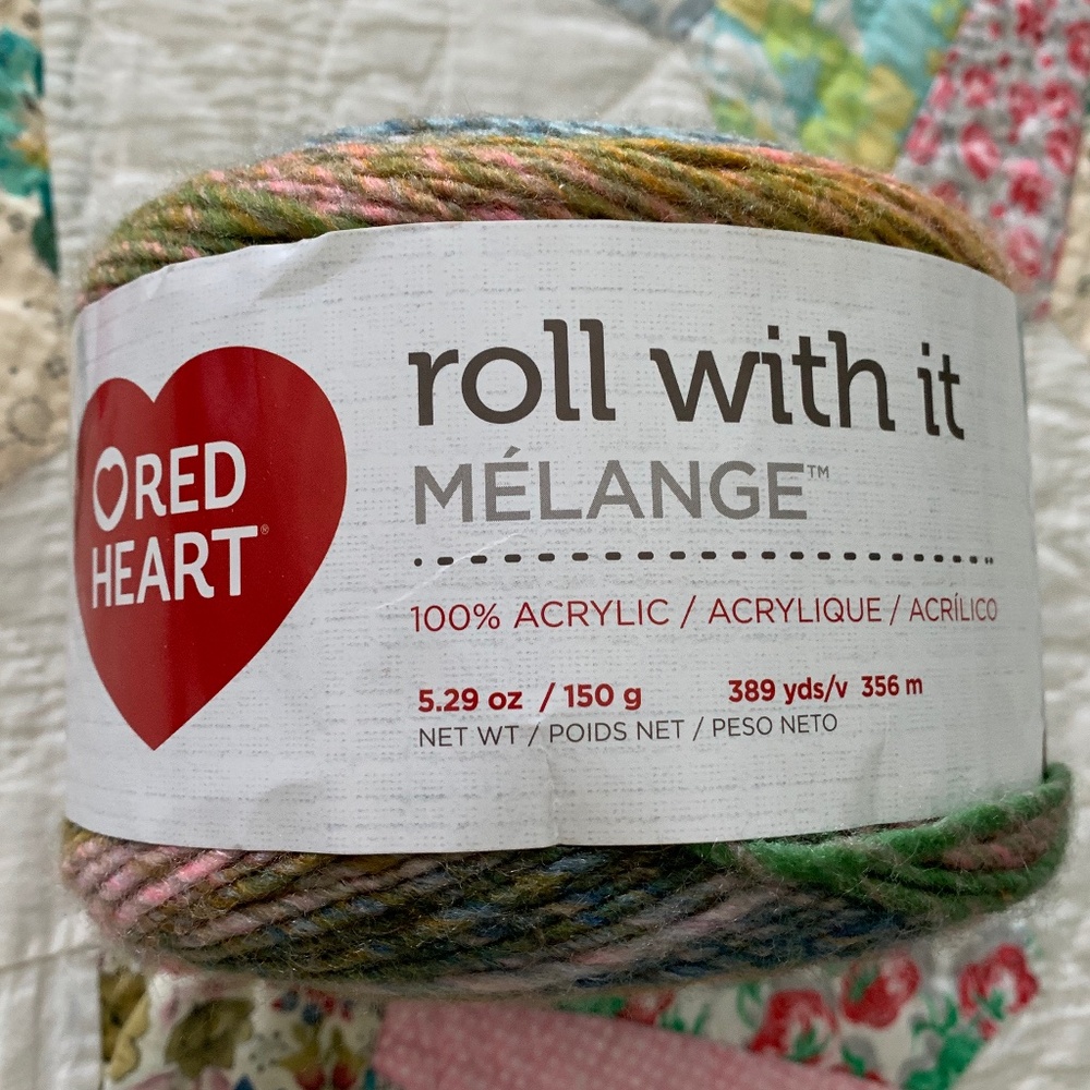 Red Heart Roll with It Yarn Green Room